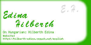 edina hilberth business card